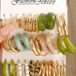 15pairs Random Faux Pearl Decor Earrings