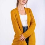 Long brown open jacket